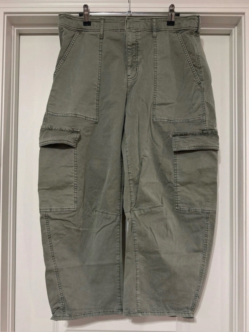 GAP Barrel Pants - Khaki Green - Petite